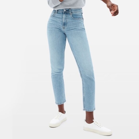 Everlane The Cheeky Jean Size 23 Crop   Light Wash - Picture 1 of 10